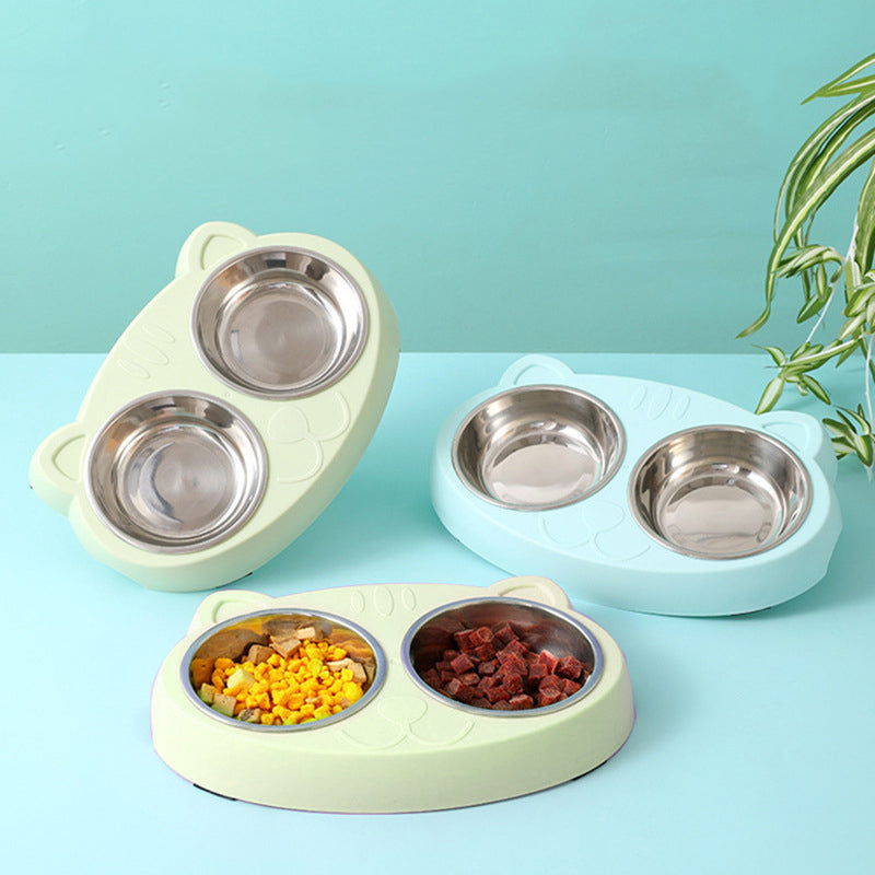 Double Stainless Steel Pet Feeder Bowls™