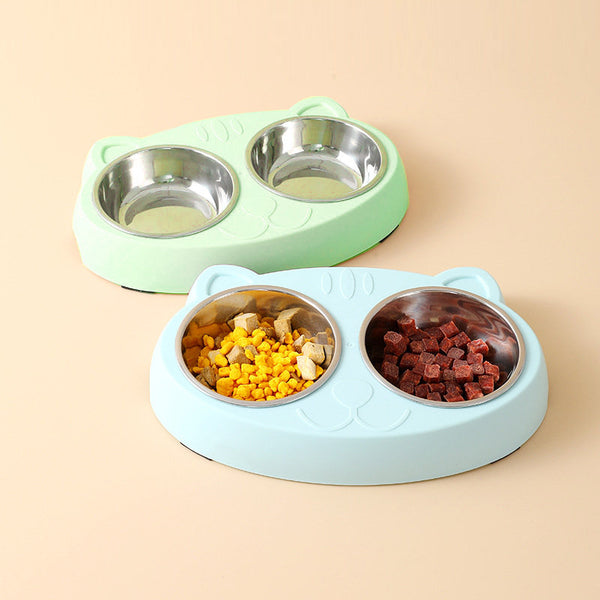 Double Stainless Steel Pet Feeder Bowls™