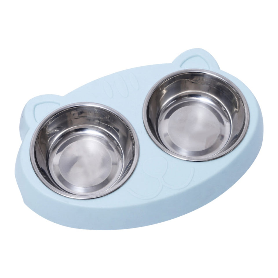 Double Stainless Steel Pet Feeder Bowls™