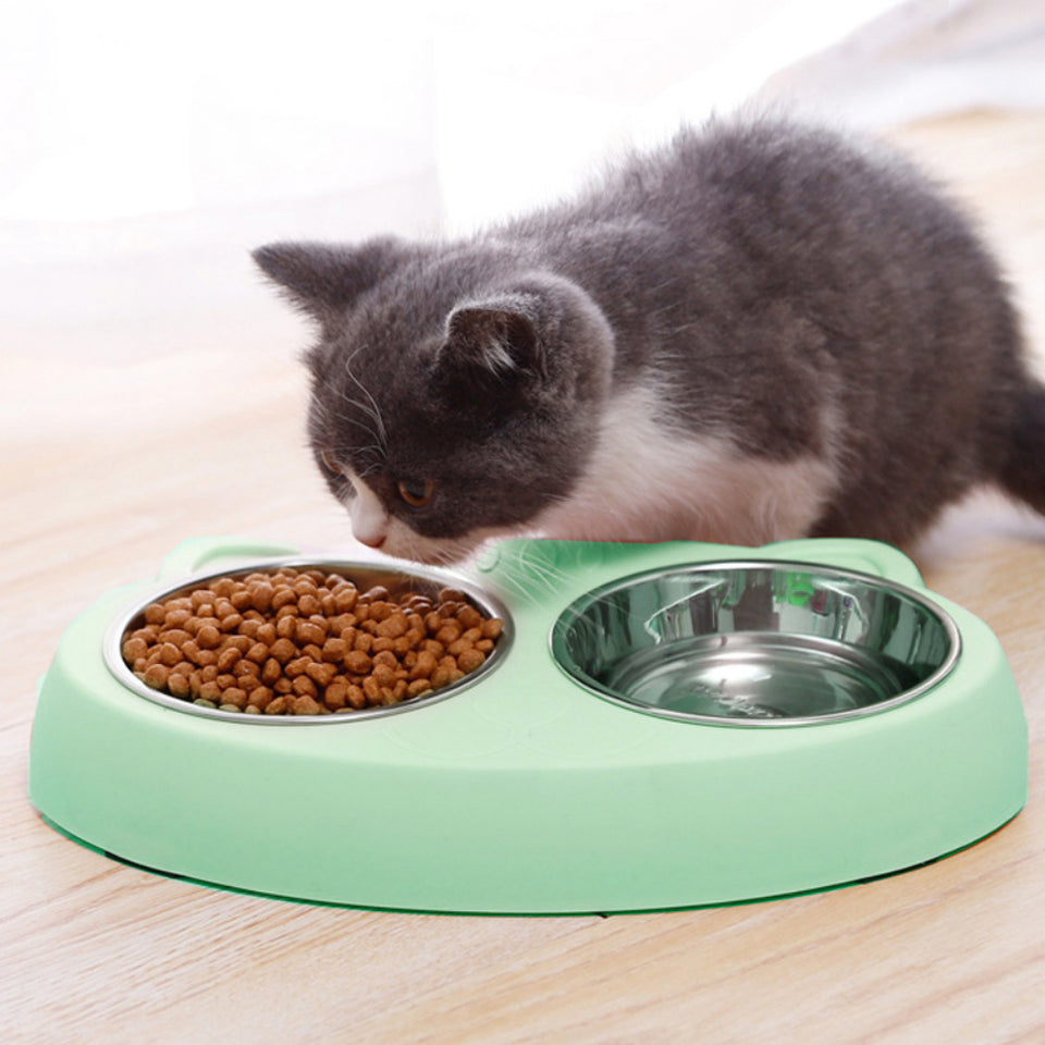 Double Stainless Steel Pet Feeder Bowls™